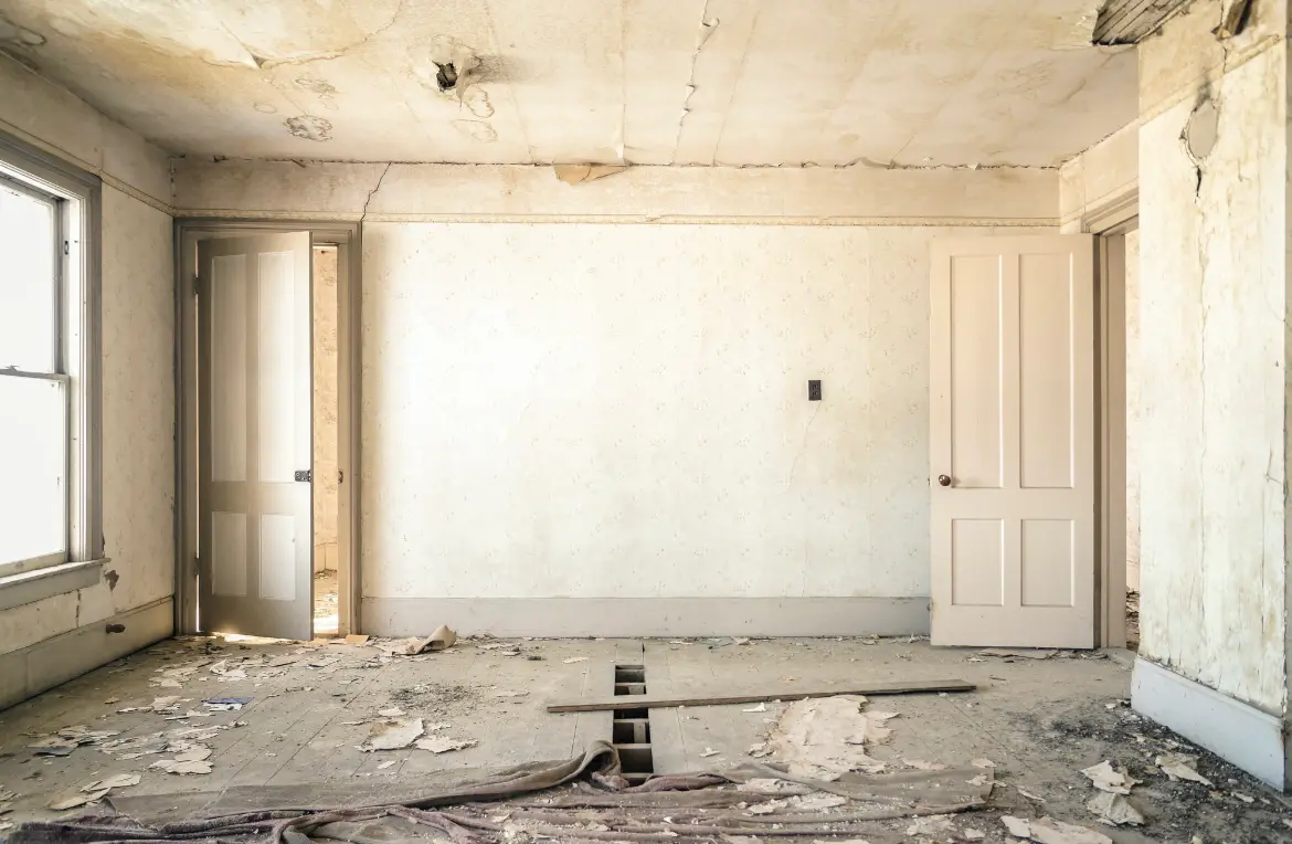 Waste disposal crew managing a cleanout project in Medford